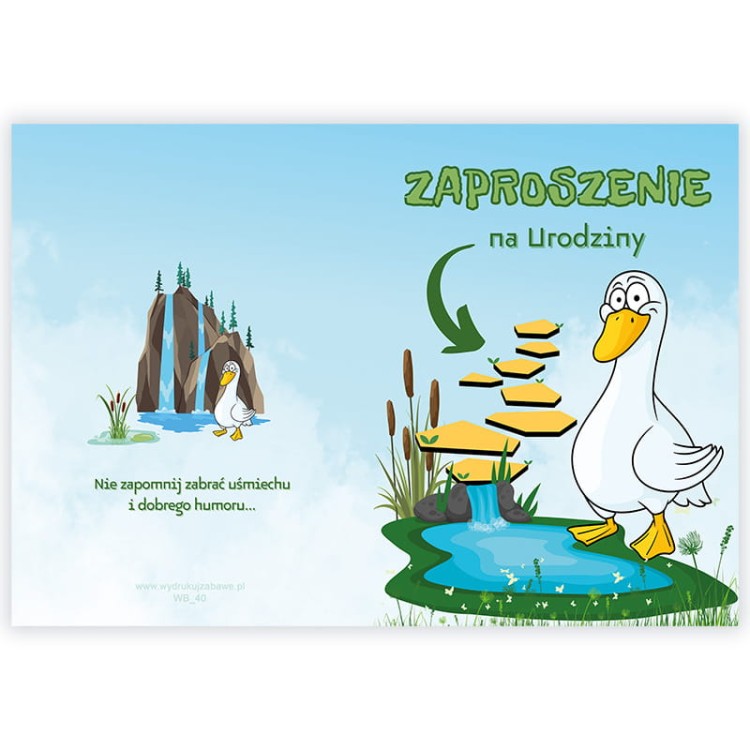 Zaproszenia dla Dzieci Ges WB_40 Przod