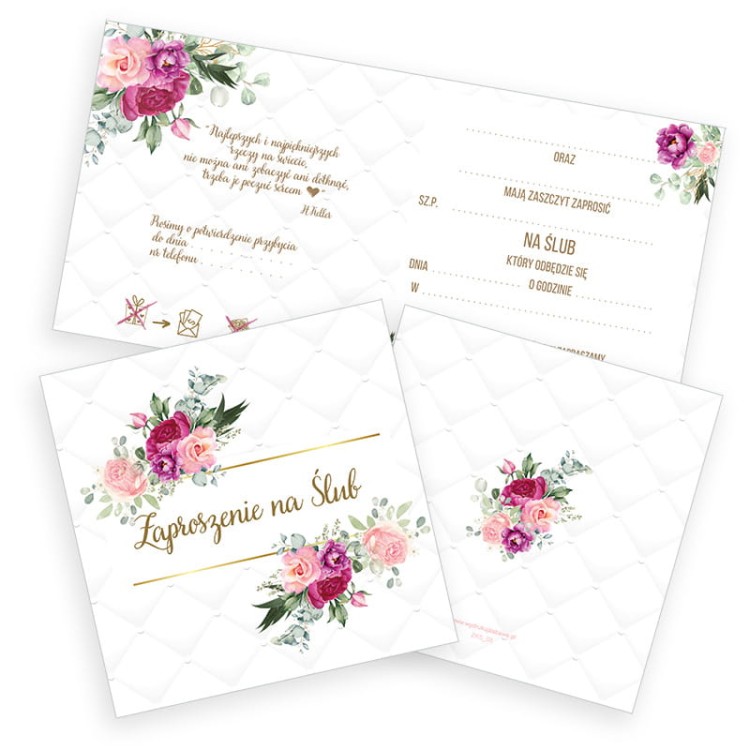 Zaproszenia Slubne Glamour ZKS_08
