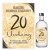 Naklejki na Butelki na 20 Urodziny Zlota Impreza - 10 sztuk NAK_99