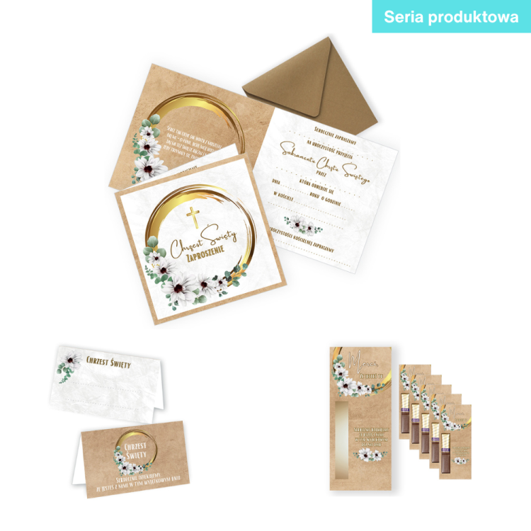 Kwiatowy Urok Seria Produktowa Czarna Koperta