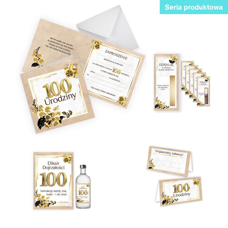Zlote Eko 100 Urodziny Seria Produktowa Biala Koperta
