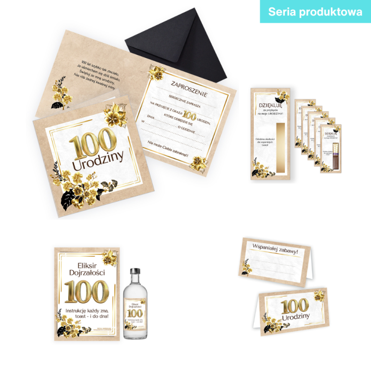 Zlote Eko 100 Urodziny Seria Produktowa Czarna Koperta