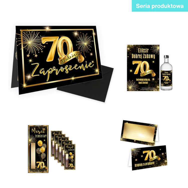 Zlote Balony 70 Seria Produktowa Czarna Koperta