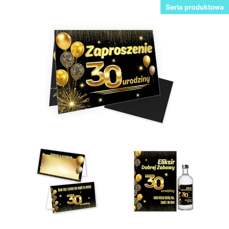 Zlote Balony 30 Seria Produktowa Czarna Koperta