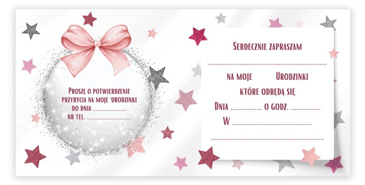 Zaproszenia dla Dzieci na Urodziny Gwiazdki Z13_08 Srodek