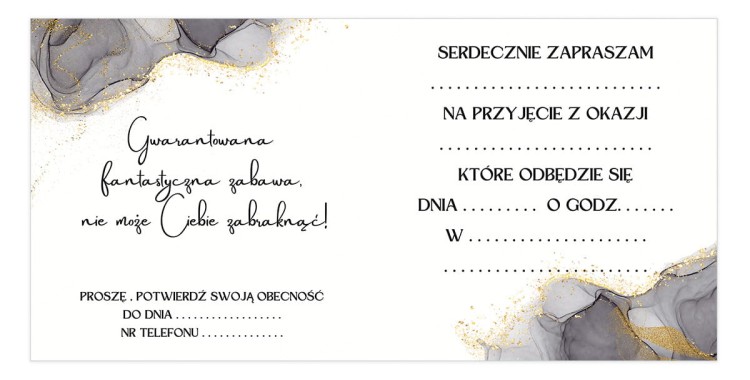 Zaproszenia Ogolne Czarno Zlote Z11_40 Srodek