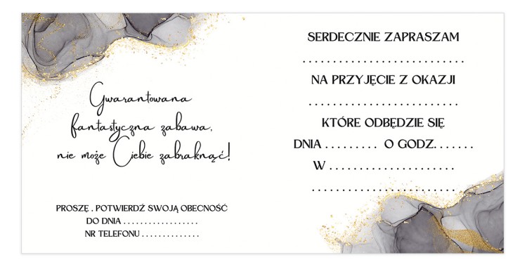 Zaproszenia Ogolne Czarno Zlote Z11_40 Srodek