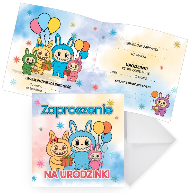 Zaproszenia dla Dzieci na Urodziny LabooParty Z13_12