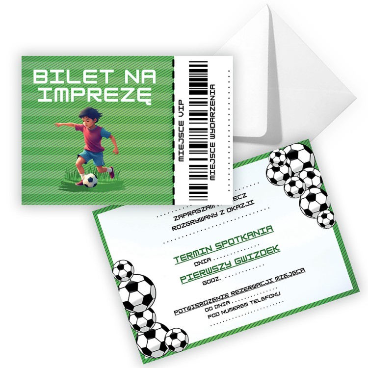 Zaproszenia dla Dzieci Grający Chłopczyk ZJB_04_A