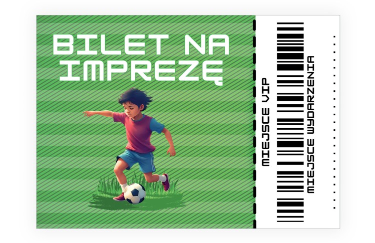 Zaproszenia dla Dzieci Grający Chłopczyk ZJB_04_A przód