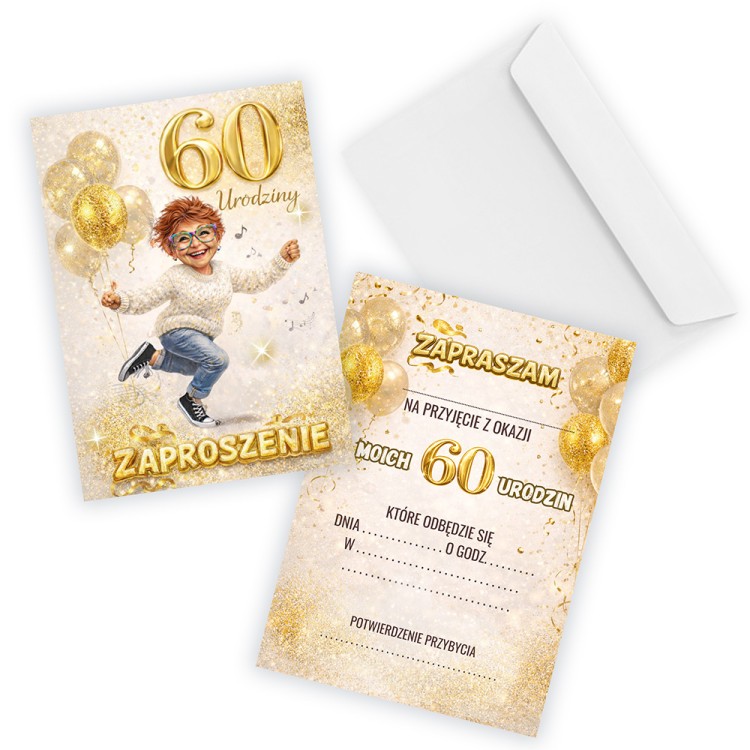 Zaproszenia na 60 Urodziny Klasa ZJB_21