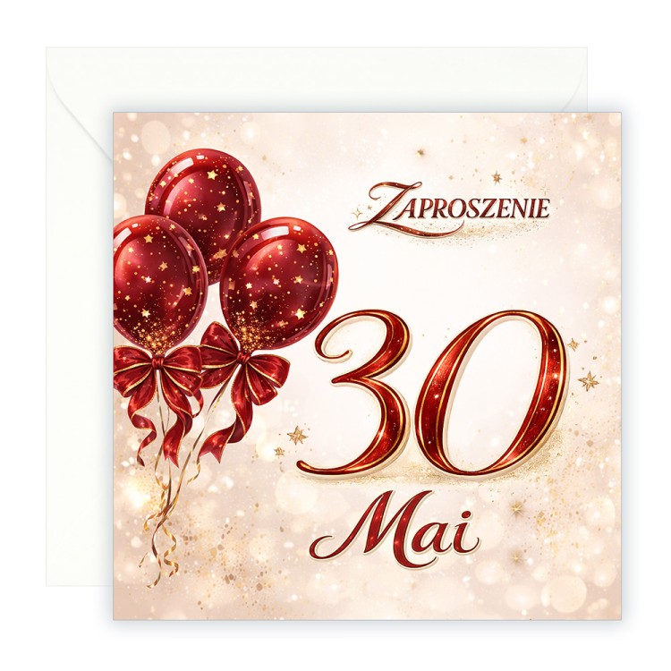 Zaproszenia Personalizowane na 30 Urodziny Baśń