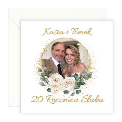 Zaproszenia Personalizowane na Rocznicę Ślubu Miłość S14_06