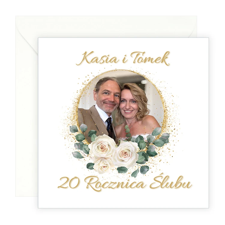 Zaproszenia Personalizowane na Rocznicę Ślubu Miłość S14_06