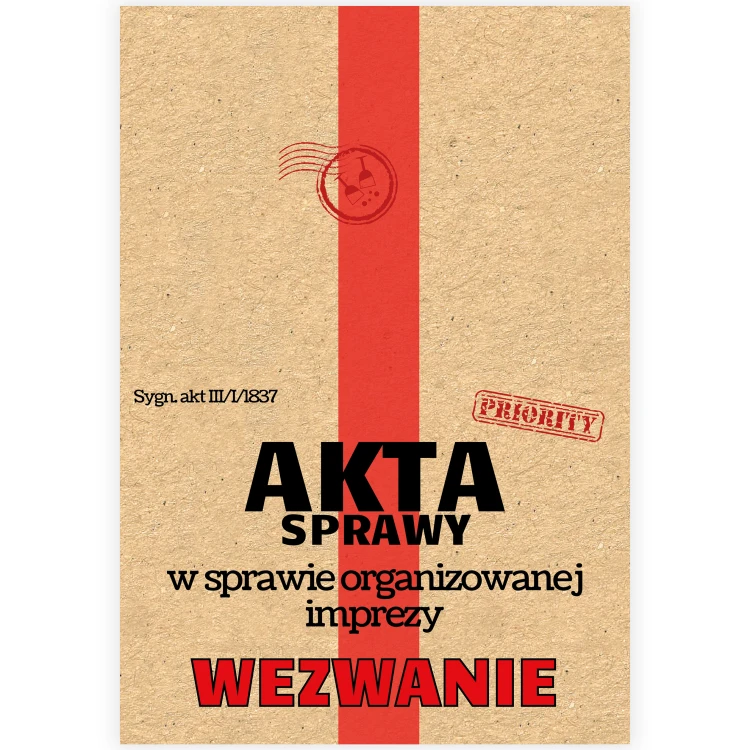 Zaproszenia Ogólne Akta Sprawy WB_56 przód