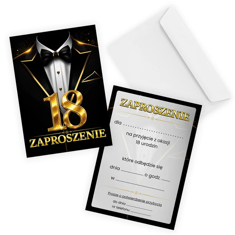 Zaproszenia na 18 Urodziny Garniak ZJB_25