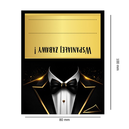 Winietki na Stół na Imprezę Garniak WN_75 wymiary
