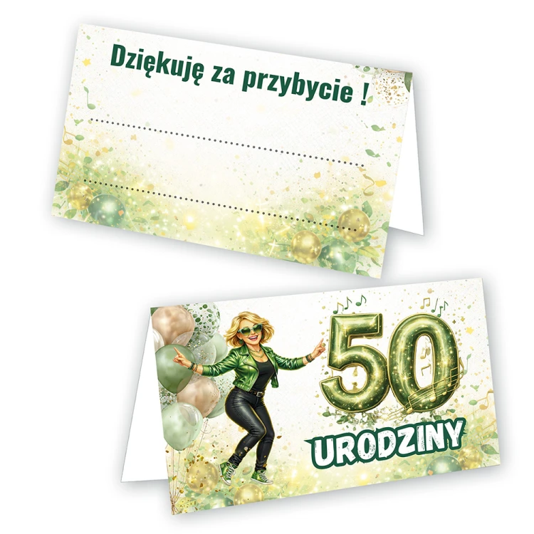 Winietki na Stół na 50 Urodziny Szalone WN_77
