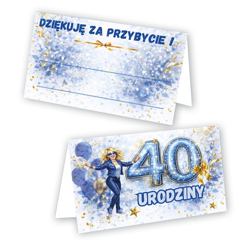 Winietki na Stół na 40 Urodziny Zabawa WN_78