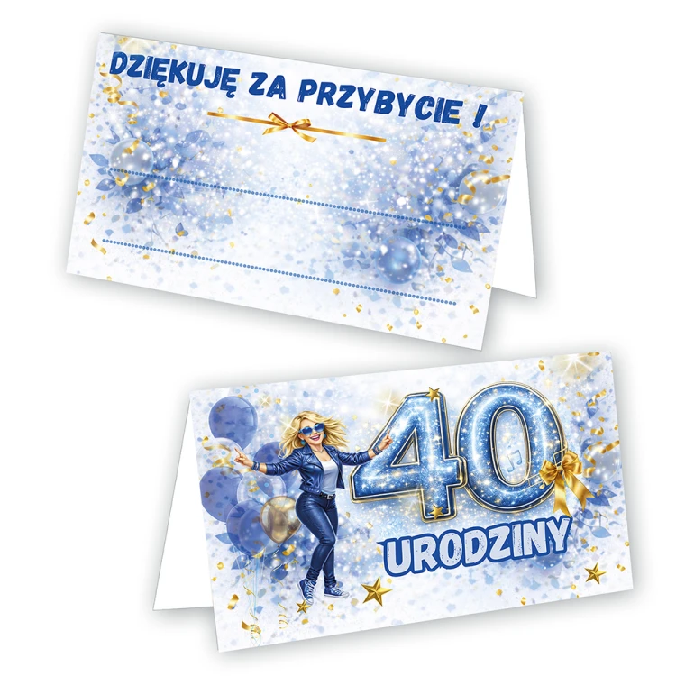 Winietki na Stół na 40 Urodziny Zabawa WN_78