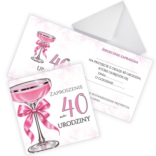 Zaproszenia na 40 Urodziny Kieliszek Z11_51