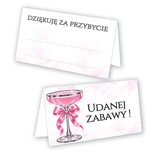 Winietki na Stół na Imprezę Kieliszek WN_80