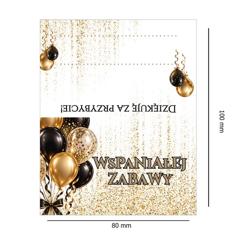 Winietki na Stół na Imprezę Eleganckie WN_81