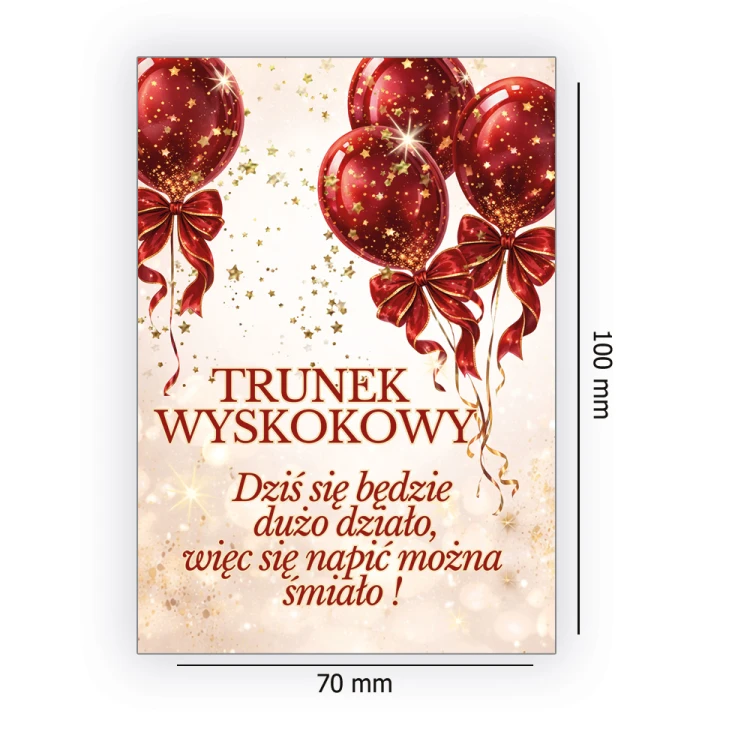 Naklejki na Butelki na Imprezę Baśń - 10 sztuk (s)