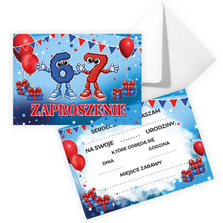 Zaproszenia dla Dzieci SixSeven Viral
